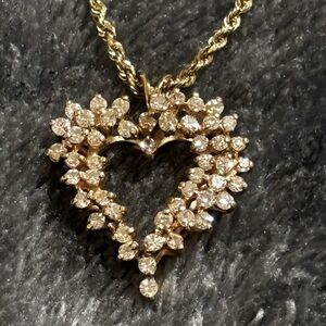Diamond heart necklace